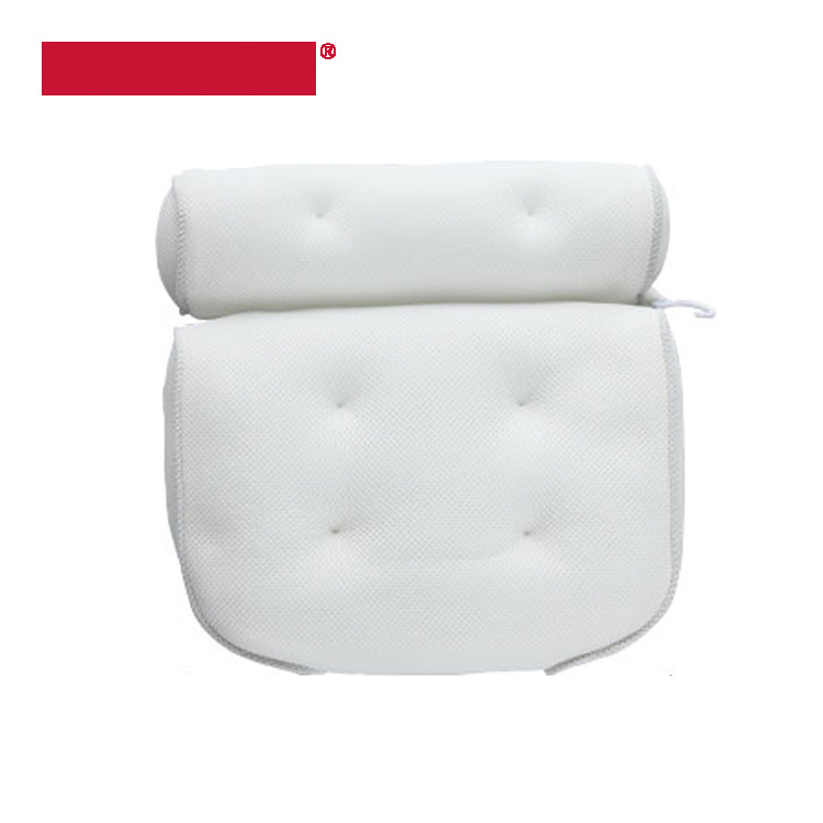 Stačiakampė vonios pagalvėlė su siurbtukais, 3D tinklo branduolys, branduolio aukštis 5,1–10 cm, užpildas poliesterio pluoštu