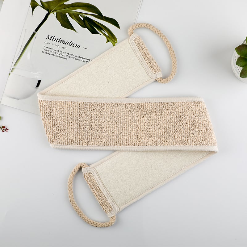 DUOFUEN lininis vonios rankšluostis, dviejų pusių masažas nugarai, 240 vnt., pritaikomas privatinis ženklinimas