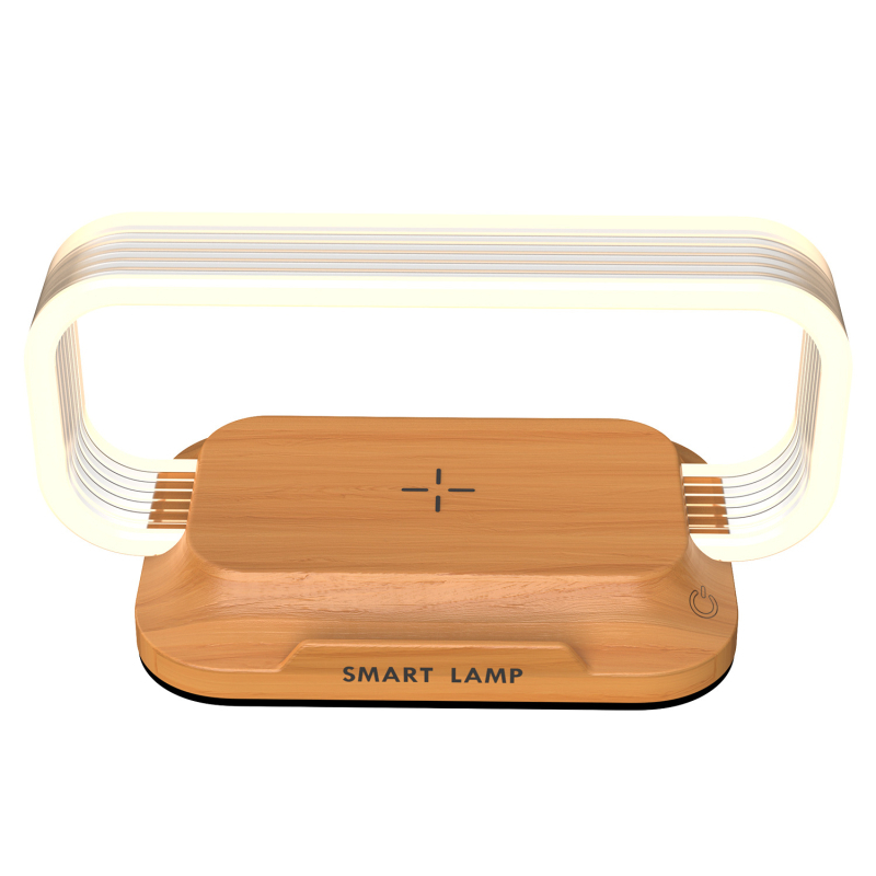 Λαμπτήρας κομοδίνου με ακρυλικό σκιά, αφής διακόπτης και νυχτερινό φωτισμό (CRI ≥90; βασική φωτεινότητα; τροφοδοσία από πρίζα)