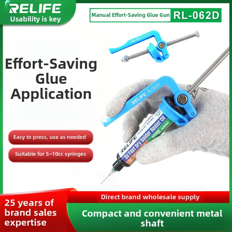 Πιστόλι κόλλας – χειροκίνητο, εξοικονομεί κόπο, στυλ σύριγγας με ώθηση, χωρητικότητα 5cc/10cc, για επισκευές εξοπλισμού
