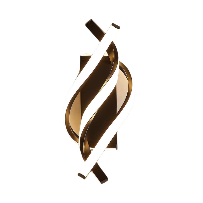 Φωτιστικό τοίχου από αλουμίνιο με σπειροειδές σώμα, καπέλι από σιλικόνη, LED φως, τάση ≤36V, μοντέρνος μινιμαλισμός