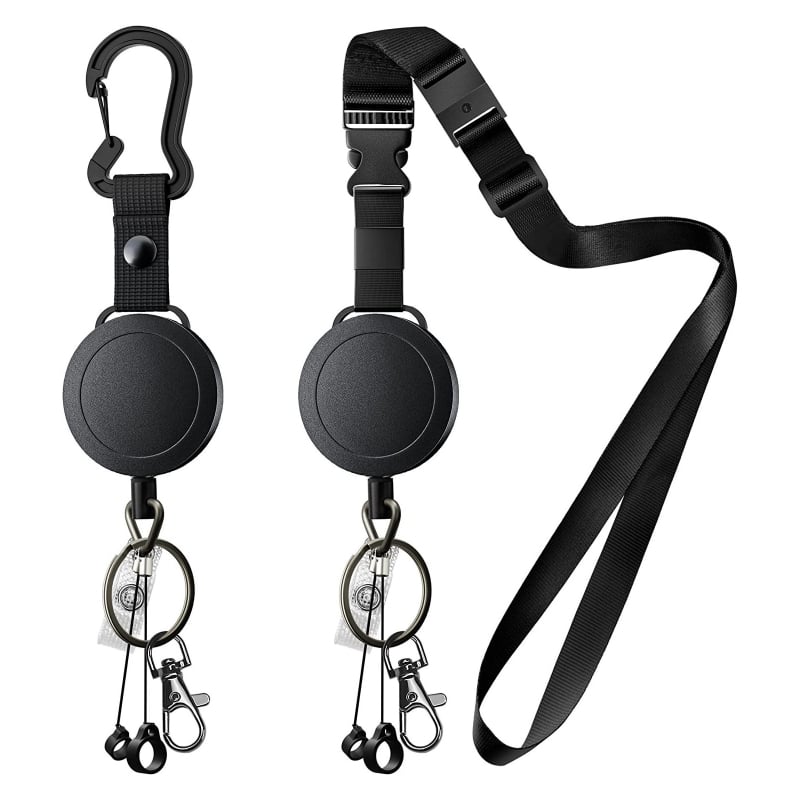 Qi Ding ID kortelės kaklo dirželis, plastikinis, universalus, šiuolaikiško minimalistinio stiliaus