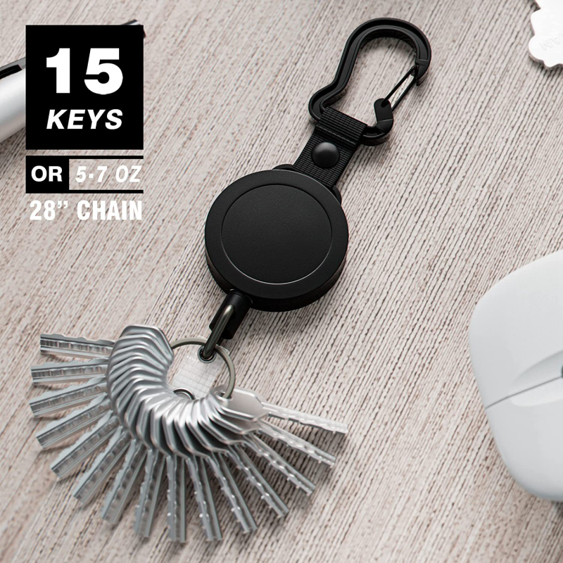 Qi Ding ID kortelės kaklo dirželis, plastikinis, universalus, šiuolaikiško minimalistinio stiliaus