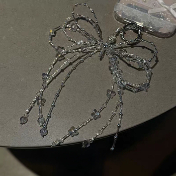 Șnur pentru telefon din nailon, cataramă din plastic, pandantiv ceramic geometric, unisex, lanț lucrat manual