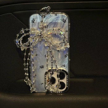 Телефонна каишка, нейлоново въже, пластмасова катарама, геометрична керамична висулка, унисекс, ръчна изработка