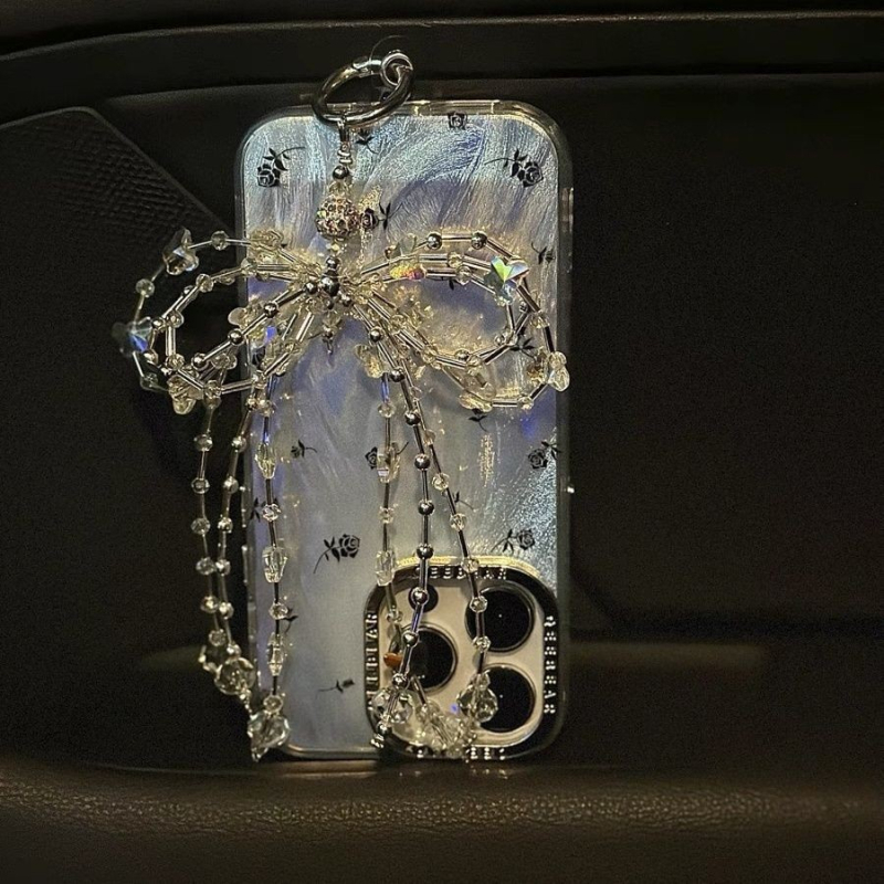 Șnur pentru telefon din nailon, cataramă din plastic, pandantiv ceramic geometric, unisex, lanț lucrat manual