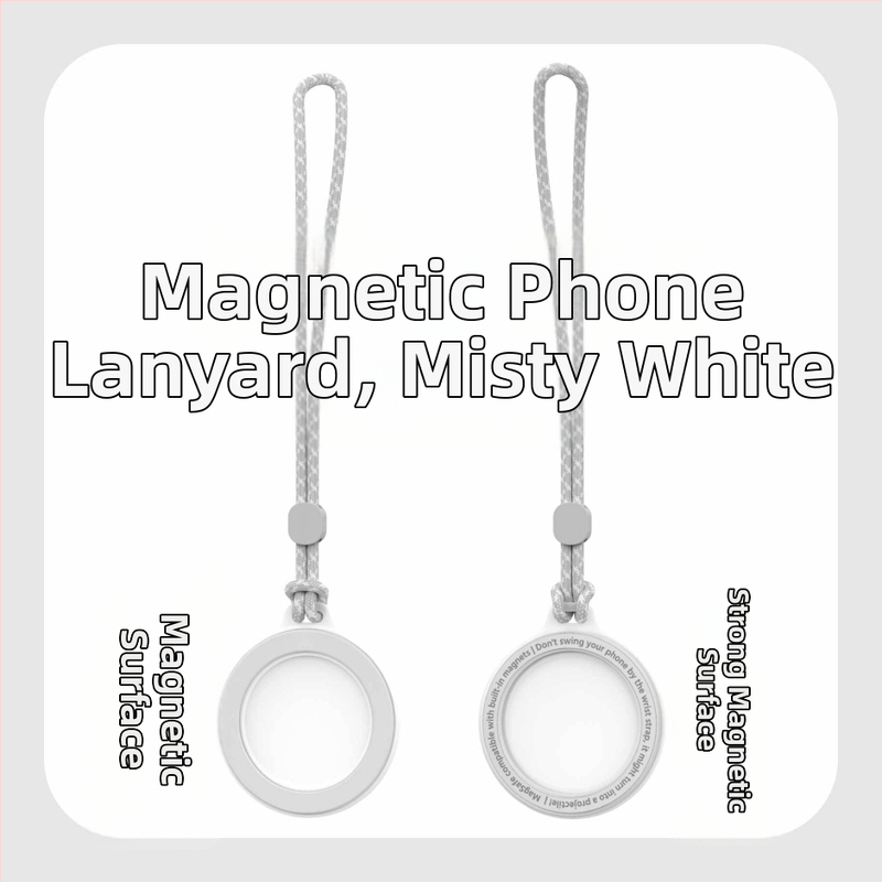 KILO MILO MagSafe магнитна стойка и пръстен за закачване на чанта, прозрачен дизайн, пластмасов материал, общ стил