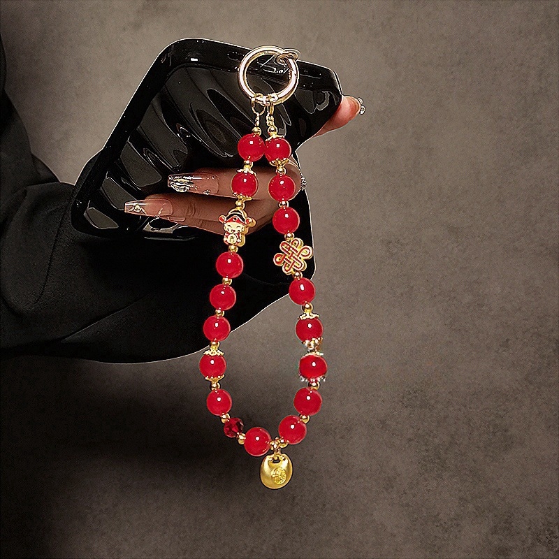 Lanyard unisex din nylon pentru telefon, pandantiv ceramic geometric și cataramă din plastic