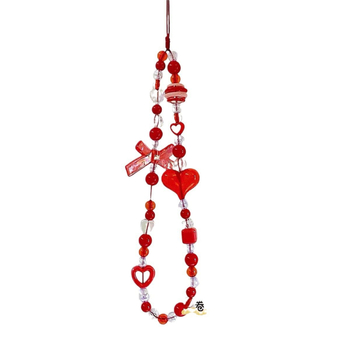 Нейлонов ланярд за мобилен телефон с геометрична керамична висулка