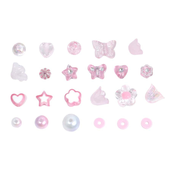 Σετ DIY ακρυλικών χαντρών σε κουτί με 24 διαμερίσματα — ελεύθερες χάντρες, προέλευση Yiwu, άνοιξη 2024, μοντέρνο στυλ