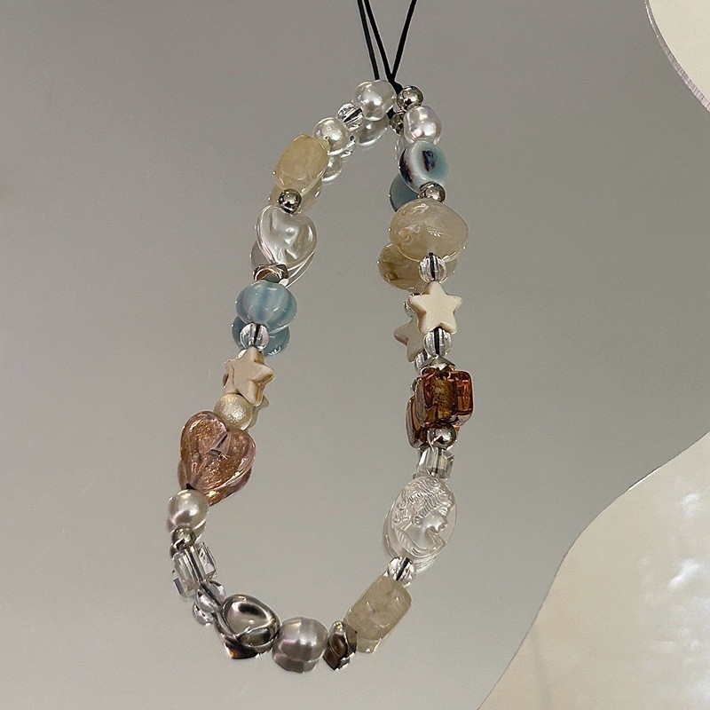 Lanier pentru telefon cu sfoară de nylon, pandantiv ceramic geometric, pandant pentru cameră, cataramă din plastic