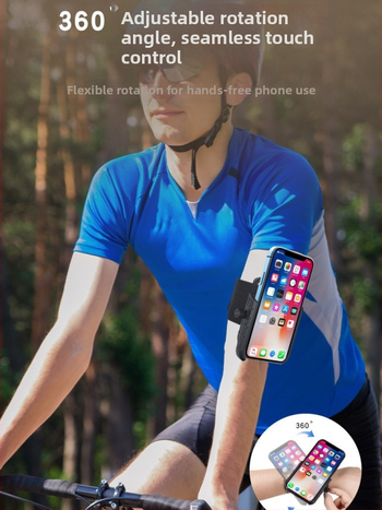 Rokas siksnas telefona turētājs ārējiem sporta pasākumiem, ABS materiāls, universāls, vasara 2024