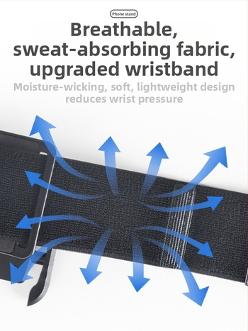Rokas siksnas telefona turētājs ārējiem sporta pasākumiem, ABS materiāls, universāls, vasara 2024
