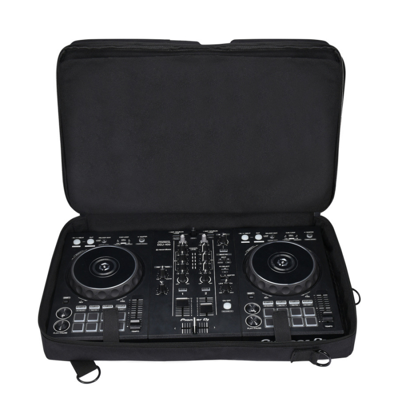 Geantă de depozitare pentru controlerele Pioneer DDJ-400/FLX4/SB3 și Roland DJ-202 – rucsac moale cu căptușeală de velur; material: țesătură poliester + bumbac PE laminat + căptușeală velur; ambalaj: ambalaj pentru produse electronice 3C