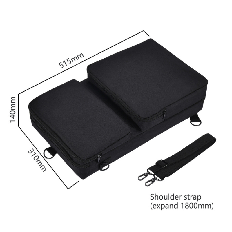 Geantă de depozitare pentru controlerele Pioneer DDJ-400/FLX4/SB3 și Roland DJ-202 – rucsac moale cu căptușeală de velur; material: țesătură poliester + bumbac PE laminat + căptușeală velur; ambalaj: ambalaj pentru produse electronice 3C
