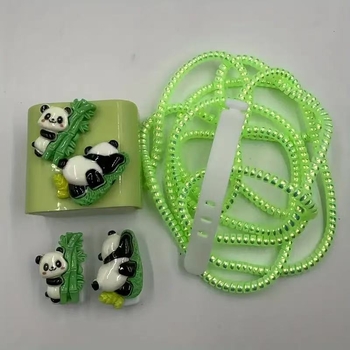 TPU προστατευτικό κάλυμμα καλωδίου δεδομένων για iPhone 14 Pro Max και iPhone 13/12/11 – αντι-θραύσης σχεδιασμός, κινέζικου στυλ τύλιγμα, panda μοτίβο