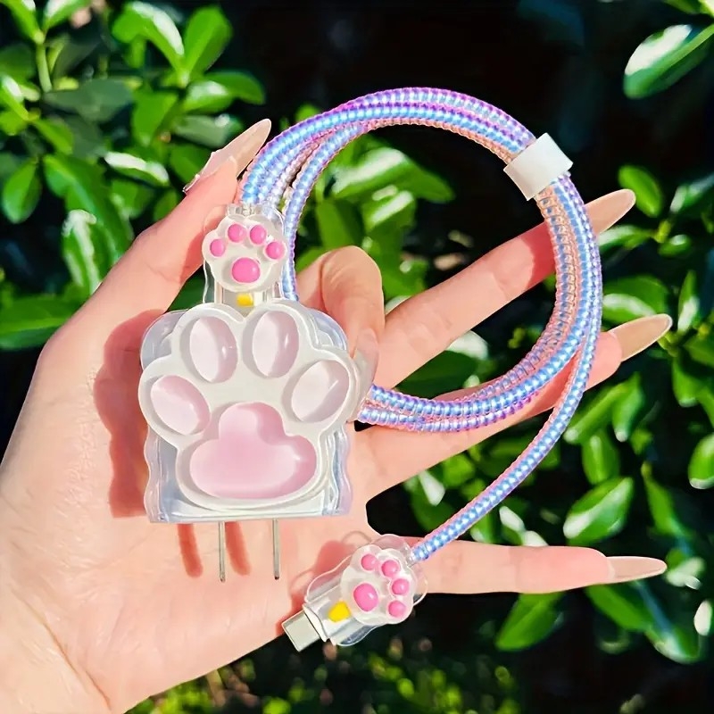 Apple кабелен навивател за защита, 18-20W, TPU, карикатурен стил