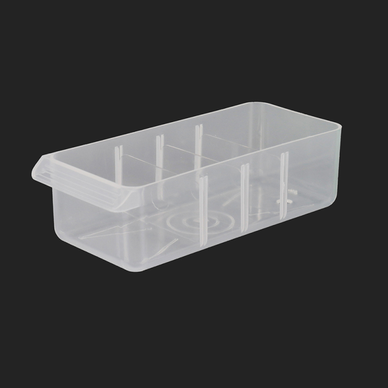 Dalių dėžutė su stalčiais, PP, blizgus paviršius, galima sudėti vieną ant kito, svoris 0,8 kg