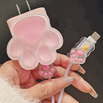 Katės letenos dizaino įkroviklio gaubtelis Apple 20W, suderinamas su iPhone 13