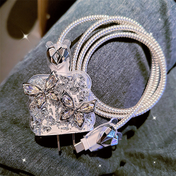 iPhone 14 duomenų kabelio apsauginis gaubtas, atsparus lūžimui, suderinamas su Apple 20W įkrovikliu