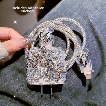 iPhone 14 duomenų kabelio apsauginis gaubtas, atsparus lūžimui, suderinamas su Apple 20W įkrovikliu