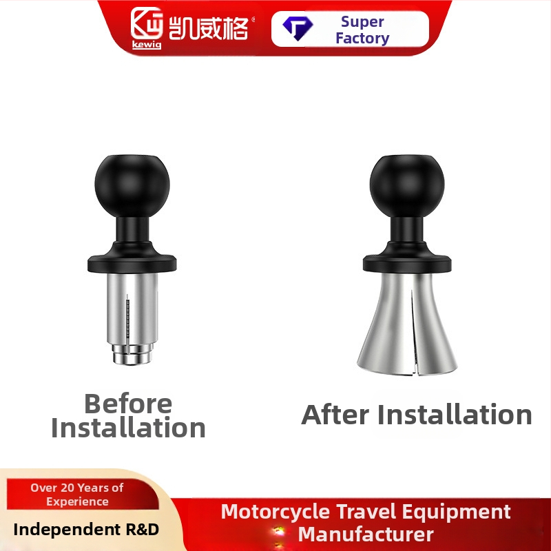 R26 laienduspallpea mobiiltelefonide hoidikule eesvankrile Kaiweige — Mudel: R26, Bränd: Kaiweige, Ühildu esivõllide avadega