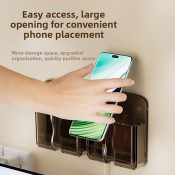 Βάση κινητού τοίχου με ράφι αποθήκευσης – πλαστικό, σύστημα προσκόλλησης με αναρρόφηση, 1 επίπεδο, κατάλληλο για κουζίνα, μπάνιο, σαλόνι