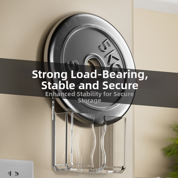 Βάση κινητού τοίχου με ράφι αποθήκευσης – πλαστικό, σύστημα προσκόλλησης με αναρρόφηση, 1 επίπεδο, κατάλληλο για κουζίνα, μπάνιο, σαλόνι