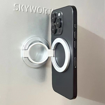 Автомобилен държач за телефон с MagSafe, двустранен магнитен пръстен, метален, универсален