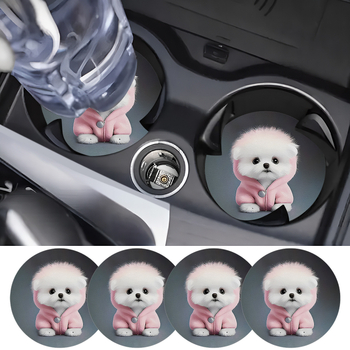 Σουβέρ ποτηριού αυτοκινήτου από PU δέρμα, universal μοντέλο, μάρκα Constant Light, κατάλληλο ως επιχειρηματικό δώρο