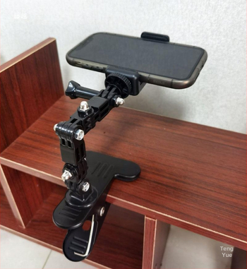 Метален пружинен клип за телефон – настолен държач с многофункционална пръчка