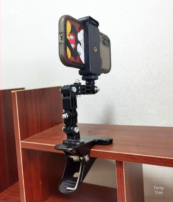 Метален пружинен клип за телефон – настолен държач с многофункционална пръчка