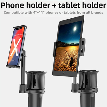 Višenamjenski držač čaše za auto, nosač za stražnju sjedalu za bocu vode, telefon i tablet; UBINA; Materijal: ABS + aluminijska legura; Model 109; Prilagodljiv; Licencirana privatna etiketa