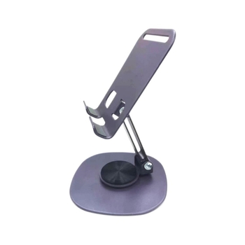 Десктоп поставка за мобилен телефон, метална сплав, въртене на 360°, преносима и сгъваема