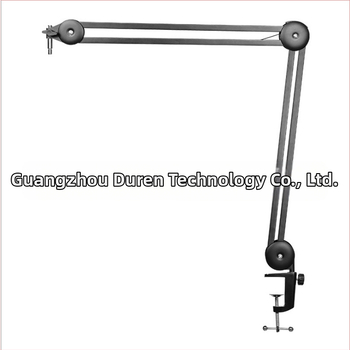 Микрофонна стойка с петокрак държач и регулиуемо рамо; железна конструкция; E27 държач за лампа; 220V; 275W; модел DR006