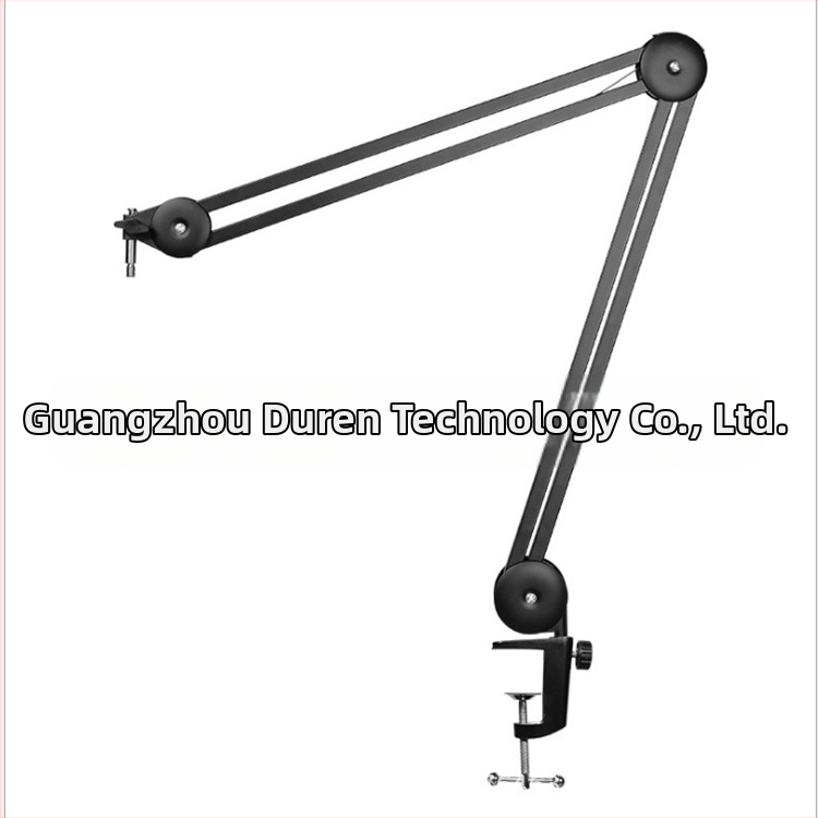 Микрофонна стойка с петокрак държач и регулиуемо рамо; железна конструкция; E27 държач за лампа; 220V; 275W; модел DR006