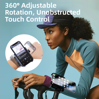 Държач за китката на телефон за спорт – универсален пластмасов държач, подходящ за бягане и колоездене, с възможност за персонализиране