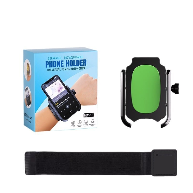 Suport pentru telefon la încheietura mâinii pentru sport – suport din plastic universal, potrivit pentru alergare și ciclism, cu personalizare