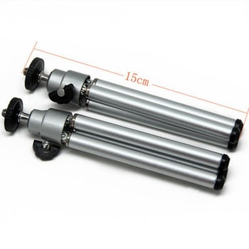 Stolni mali stativ od aluminijske legure za kameru ili teleskop, dvodijelni teleskopni dizajn, model 02, materijal: ABS aluminij, pakiranje: PP vrećica