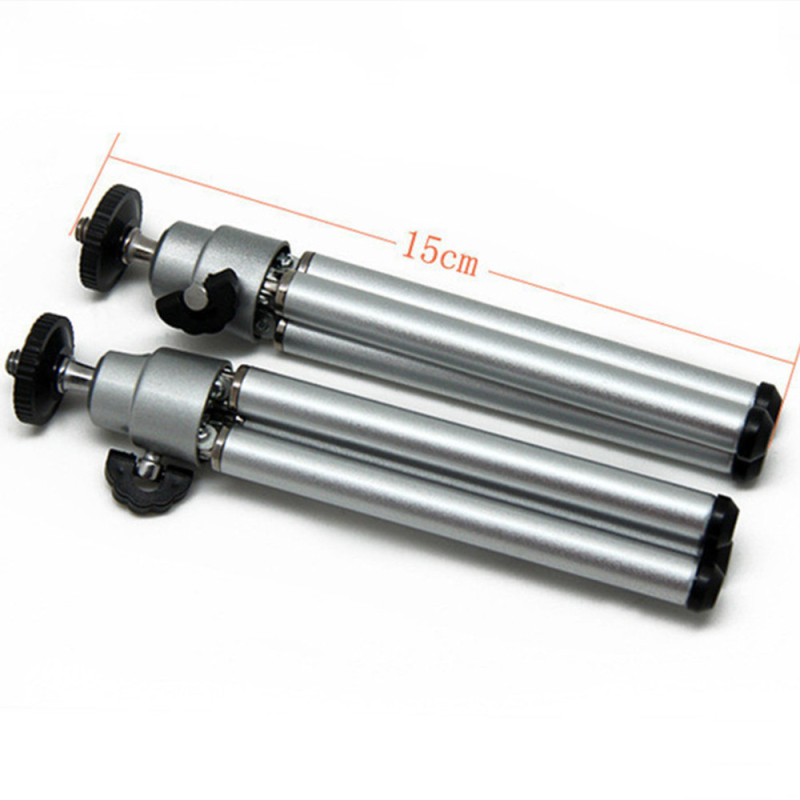 Stolni mali stativ od aluminijske legure za kameru ili teleskop, dvodijelni teleskopni dizajn, model 02, materijal: ABS aluminij, pakiranje: PP vrećica