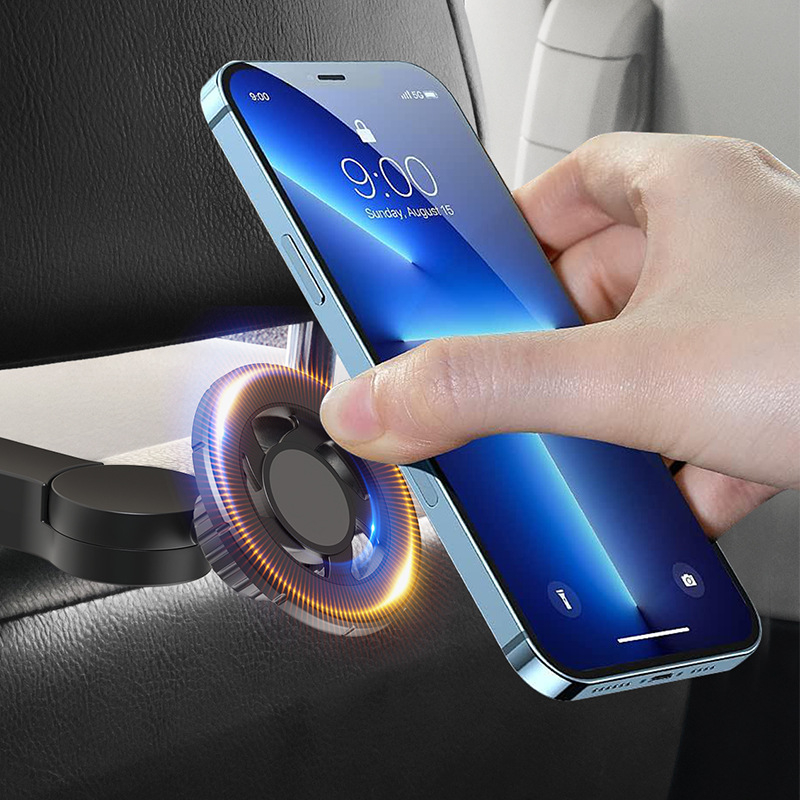 Suport magnetic pentru telefon pentru bancheta din spate a mașinii, model Z281, brand Car flash, material plastic și componente metalice
