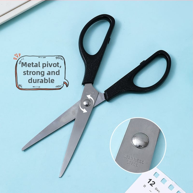 Lidemei 601-1 Ψαλίδια γραφείου ασφαλείας για κόψιμο χαρτιού, κατασκευή από πλαστικό + σίδηρο, πλαστικό χερούλι