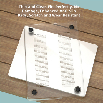 Chengkang MacBook Air apsauginis dėklas – skaidrus kristalinis plastikinis korpusas