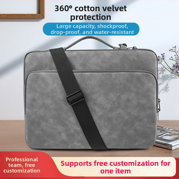 Nešiojamojo kompiuterio krepšys iš avių odos – atsparus vandeniui, dėvėjimui ir pjovimui, dryžuotas išorė ir poliesterio vidus, unisex