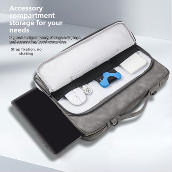 Nešiojamojo kompiuterio krepšys iš avių odos – atsparus vandeniui, dėvėjimui ir pjovimui, dryžuotas išorė ir poliesterio vidus, unisex