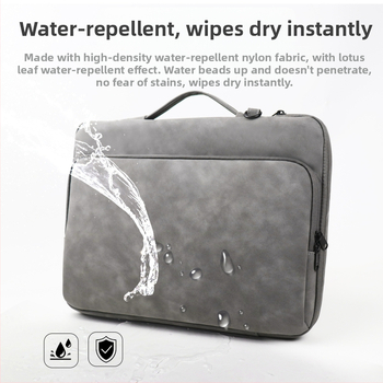 Nešiojamojo kompiuterio krepšys iš avių odos – atsparus vandeniui, dėvėjimui ir pjovimui, dryžuotas išorė ir poliesterio vidus, unisex