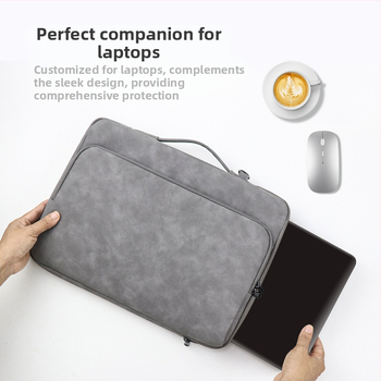 Nešiojamojo kompiuterio krepšys iš avių odos – atsparus vandeniui, dėvėjimui ir pjovimui, dryžuotas išorė ir poliesterio vidus, unisex