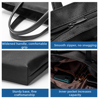 Yifa портфейл за документи с цип, бизнес стил, Bubbling материал, 0,3 кг