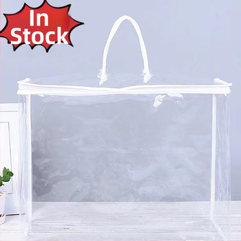 PVC torba sa zatvaračem za skladištenje prekrivača i posteljine — minimalistički stil, 4-dijelni set, prilagodljivo