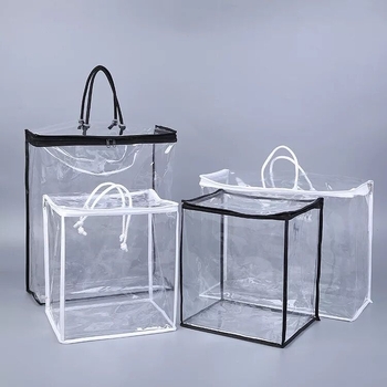 PVC torba sa zatvaračem za skladištenje prekrivača i posteljine — minimalistički stil, 4-dijelni set, prilagodljivo